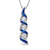 Thumbnail Image 1 of Sirena™ Jeans 1/4 CT. T.W. Diamond Three Stone Pendant in 14K White Gold