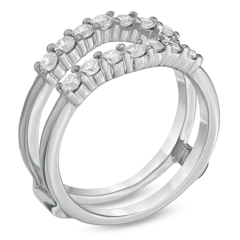 Main Image 2 of Celebration Lux® 3/4 CT. T.W. Certified Diamond Solitaire Enhancer in 18K White Gold (I/SI2)