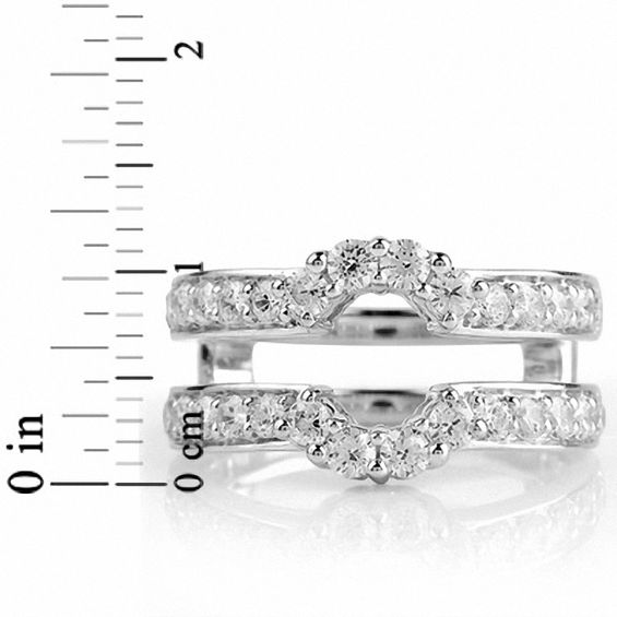 Celebration LuxÂ® 1-1/4 CT. T.w. Certified Diamond Solitaire Enhancer in 18K White Gold (I/Si2)