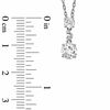 Thumbnail Image 2 of Lab-Created White Sapphire and Diamond Accent Pendant and Earring Set in Sterling Silver