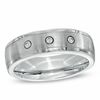Thumbnail Image 1 of 1/10 CT. T.W. Diamond Three Stone Ring in Cobalt - Size 10