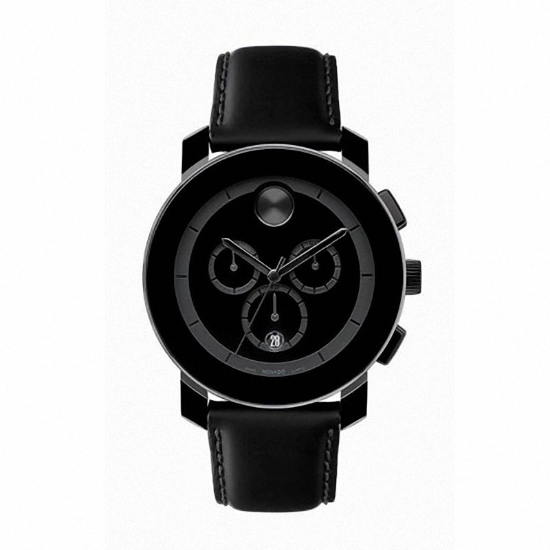 Men's Movado Bold® Chronograph Strap Watch with Black Dial (Model: 3600014)