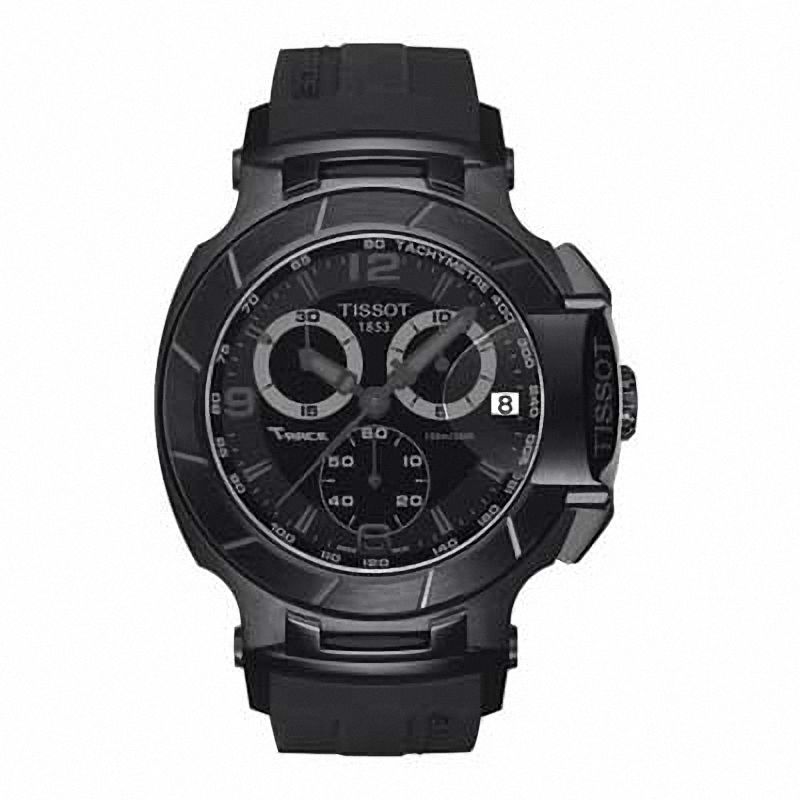 Main Image 1 of Men's Tissot T-Race Chronograph Black PVD Strap Watch (Model: T048.417.37.057.00)