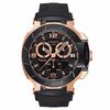 Thumbnail Image 1 of Men's Tissot T-Race Chronograph Two-Tone PVD Strap Watch with Black Dial (Model: T048.417.27.057.06)