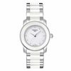 Thumbnail Image 1 of Ladies' Tissot Cera Diamond Accent Ceramic and Stainless Steel Watch with White Dial (Model: T064.210.22.016.00)