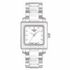Thumbnail Image 1 of Ladies' Tissot Cera White Ceramic Watch with Square White Dial (Model: T064.310.22.011.00)