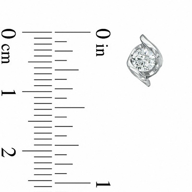 Main Image 2 of Sirena™ 1/2 CT. T.W. Diamond Stud Earrings in 14K White Gold