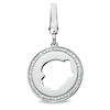 Thumbnail Image 0 of Tiny Toes™ Diamond Accent Girl Disc Bracelet Charm in Sterling Silver