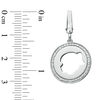 Thumbnail Image 1 of Tiny Toes™ Diamond Accent Girl Disc Bracelet Charm in Sterling Silver