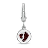 Thumbnail Image 3 of Tiny Toes™ 6.0mm Garnet Bracelet Charm in Sterling Silver