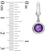Thumbnail Image 2 of Tiny Toes™ 6.0mm Amethyst Bracelet Charm in Sterling Silver