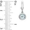 Thumbnail Image 2 of Tiny Toes™ 6.0mm Aquamarine Bracelet Charm in Sterling Silver