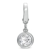 Thumbnail Image 0 of Tiny Toes™ 6.0mm White Topaz Bracelet Charm in Sterling Silver