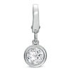 Thumbnail Image 1 of Tiny Toes™ 6.0mm White Topaz Bracelet Charm in Sterling Silver