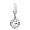 Tiny Toesâ¢ 6.0mm White Topaz Bracelet Charm in Sterling Silver