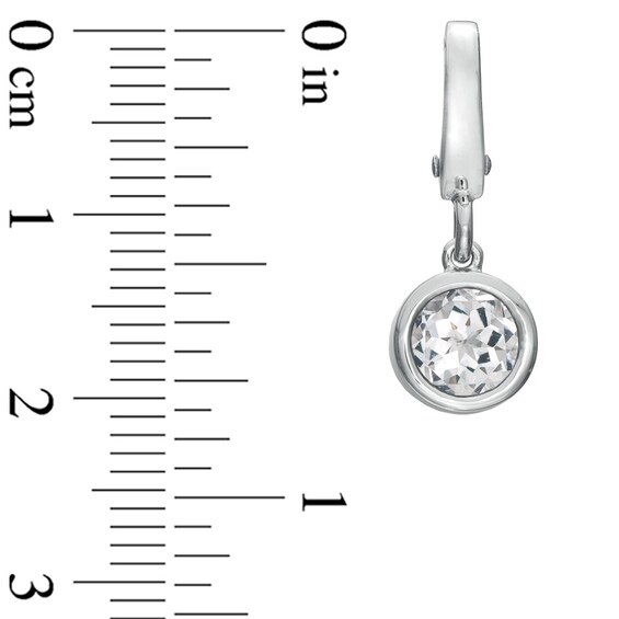 Tiny Toesâ¢ 6.0mm White Topaz Bracelet Charm in Sterling Silver