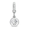 Thumbnail Image 3 of Tiny Toes™ 6.0mm White Topaz Bracelet Charm in Sterling Silver