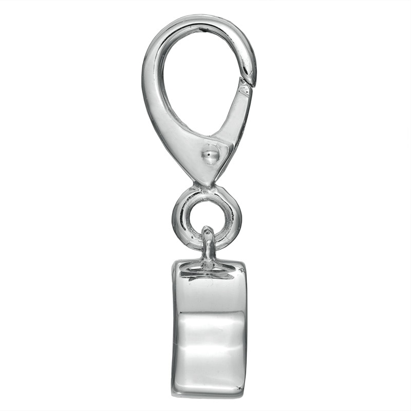 Main Image 4 of Tiny Toes™ 6.0mm White Topaz Bracelet Charm in Sterling Silver
