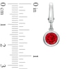 Thumbnail Image 1 of Tiny Toes™ 6.0mm Lab-Created Ruby Bracelet Charm in Sterling Silver