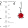 Thumbnail Image 2 of Tiny Toes™ 6.0mm Lab-Created Ruby Bracelet Charm in Sterling Silver