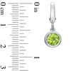 Thumbnail Image 1 of Tiny Toes™ 6.0mm Peridot Bracelet Charm in Sterling Silver