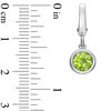 Thumbnail Image 2 of Tiny Toes™ 6.0mm Peridot Bracelet Charm in Sterling Silver