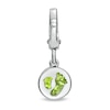 Thumbnail Image 2 of Tiny Toes™ 6.0mm Peridot Bracelet Charm in Sterling Silver