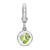 Thumbnail Image 3 of Tiny Toes™ 6.0mm Peridot Bracelet Charm in Sterling Silver