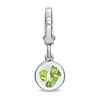 Thumbnail Image 2 of Tiny Toes™ 6.0mm Peridot Bracelet Charm in Sterling Silver