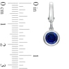 Thumbnail Image 2 of Tiny Toes™ 6.0mm Lab-Created Blue Sapphire Bracelet Charm in Sterling Silver
