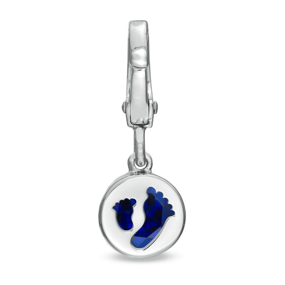 Tiny Toes™ 6.0mm Lab-Created Blue Sapphire Bracelet Charm in Sterling Silver