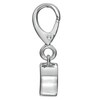 Thumbnail Image 4 of Tiny Toes™ 6.0mm Lab-Created Pink Sapphire Bracelet Charm in Sterling Silver