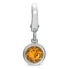 Thumbnail Image 1 of Tiny Toes™ 6.0mm Citrine Bracelet Charm in Sterling Silver