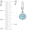Thumbnail Image 2 of Tiny Toes™ 6.0mm Blue Topaz Bracelet Charm in Sterling Silver