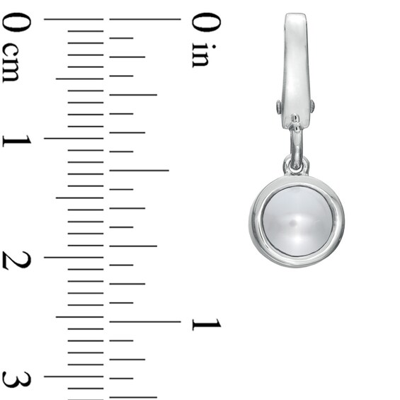 Tiny Toes™ 6.0mm Akoya Cultured Pearl Bracelet Charm in Sterling Silver
