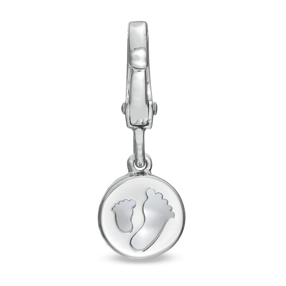 Tiny Toes™ 6.0mm Akoya Cultured Pearl Bracelet Charm in Sterling Silver