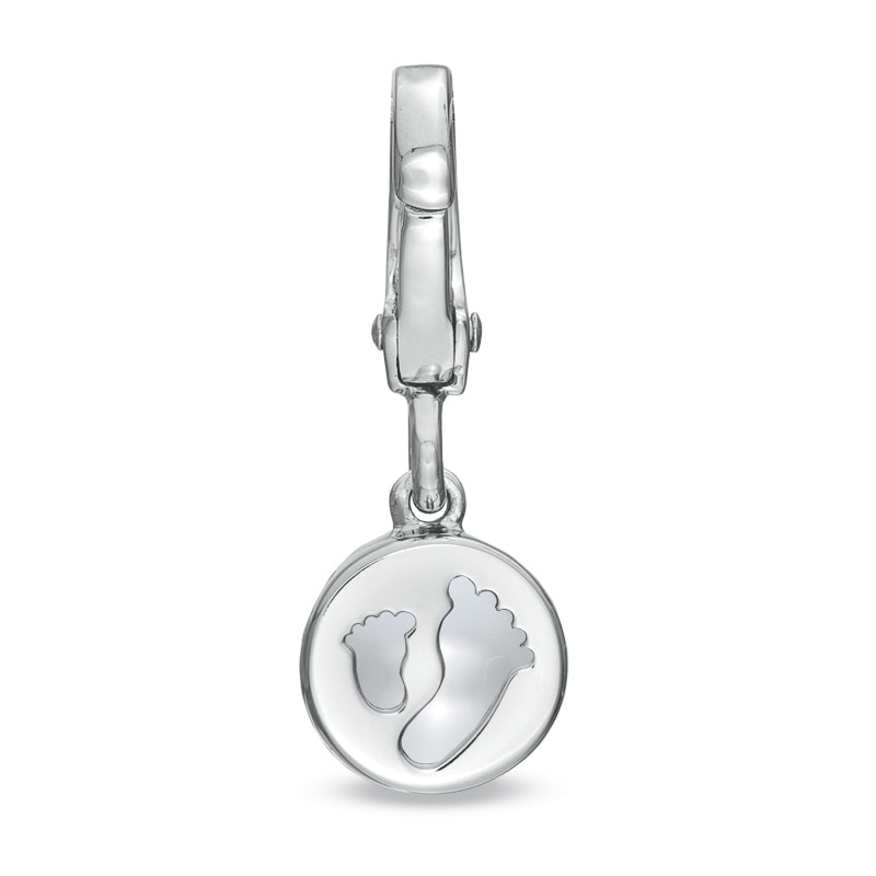 Main Image 3 of Tiny Toes™ 6.0mm Akoya Cultured Pearl Bracelet Charm in Sterling Silver