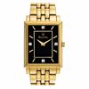 Thumbnail Image 0 of Men's Bulova Diamond Accent Gold-Tone Watch with Black Rectangular Dial (Model: 97D103)