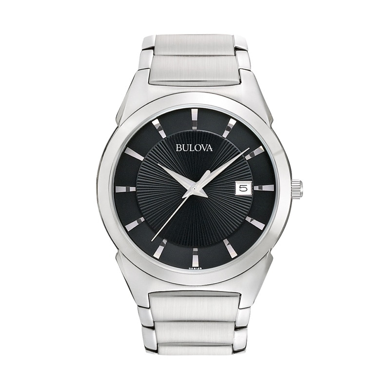 Main Image 1 of Men's Bulova Watch with Black Dial (Model: 96B149)
