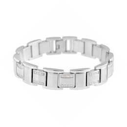 3/4 CT. T.W. Diamond Bracelet in Stainless Steel - 8.5"