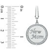 Thumbnail Image 1 of Tiny Toes™ Diamond Accent "New Mom" Disc Bracelet Charm in Sterling Silver