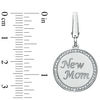 Thumbnail Image 2 of Tiny Toes™ Diamond Accent "New Mom" Disc Bracelet Charm in Sterling Silver
