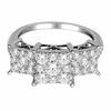 Thumbnail Image 1 of 1 CT. T.W. Diamond Three Stone Princess Composite Ring in 14K White Gold