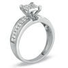 Thumbnail Image 1 of 1/2 CT. T.W. Composite Princess-Cut Diamond Engagement Ring in 10K White Gold