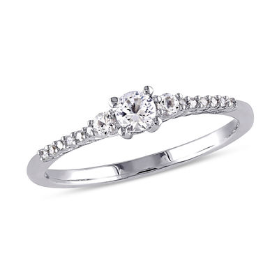 Silver promise sales rings