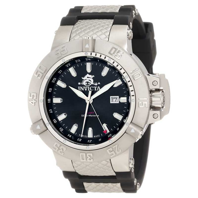 Men's Invicta Subaqua Strap Watch with Black Dial (Model: 1152)