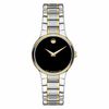 Thumbnail Image 0 of Ladies' Movado Serio Two-Tone Stainless Steel Watch with Black Dial (Model: 0606389)