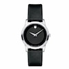 Thumbnail Image 1 of Ladies' Movado Museum Classic Strap Watch with Black Dial (Model: 0606503)