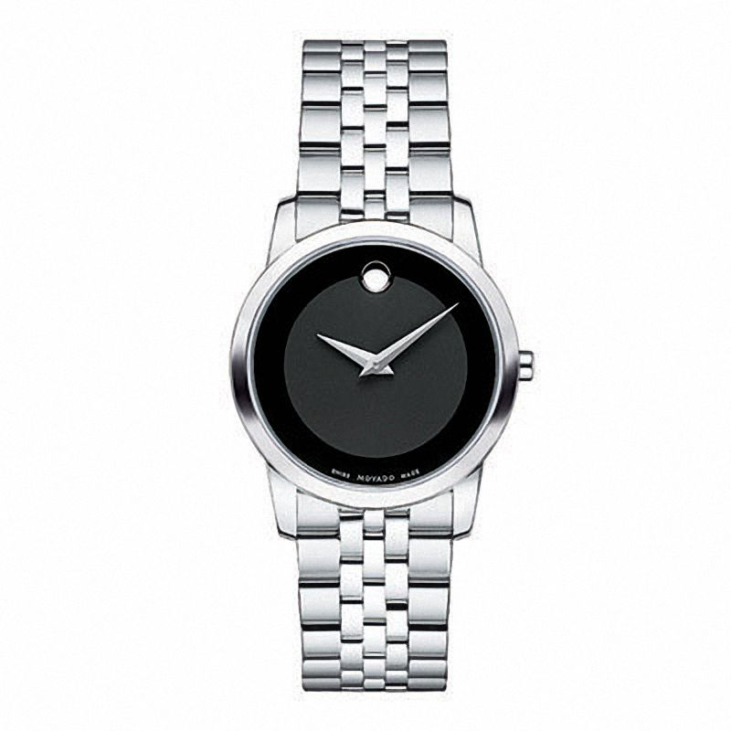 Main Image 1 of Ladies' Movado Watch with Round Black Museum Dial (Model: 0606505)