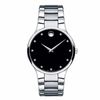 Thumbnail Image 1 of Men's Movado Serio Diamond Accent Watch with Black Dial (Model: 606490)